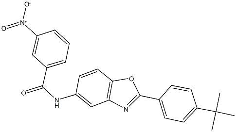 N-[2-(4-tert-butylphenyl)-1,3-benzoxazol-5-yl]-3-nitrobenzamide Struktur