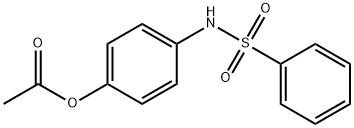 4-[(phenylsulfonyl)amino]phenyl acetate Struktur