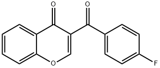 3-(4-fluorobenzoyl)-4H-chromen-4-one Struktur