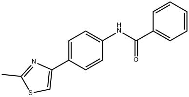 N-[4-(2-methyl-1,3-thiazol-4-yl)phenyl]benzamide Struktur