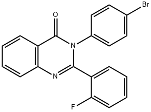 3-(4-bromophenyl)-2-(2-fluorophenyl)-4(3H)-quinazolinone Struktur