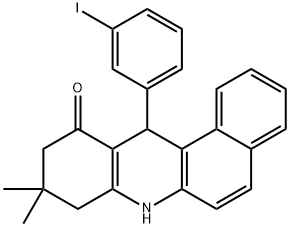 12-(3-iodophenyl)-9,9-dimethyl-8,9,10,12-tetrahydrobenzo[a]acridin-11(7H)-one Struktur