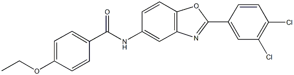 N-[2-(3,4-dichlorophenyl)-1,3-benzoxazol-5-yl]-4-(ethyloxy)benzamide Struktur