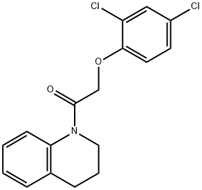 1-[(2,4-dichlorophenoxy)acetyl]-1,2,3,4-tetrahydroquinoline Struktur