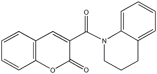 3-(3,4-dihydro-1(2H)-quinolinylcarbonyl)-2H-chromen-2-one Struktur