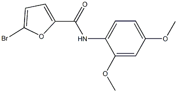 5-bromo-N-(2,4-dimethoxyphenyl)-2-furamide Struktur