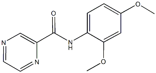 N-(2,4-dimethoxyphenyl)-2-pyrazinecarboxamide Struktur