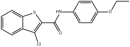 3-chloro-N-(4-ethoxyphenyl)-1-benzothiophene-2-carboxamide Struktur