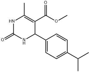 methyl 4-(4-isopropylphenyl)-6-methyl-2-oxo-1,2,3,4-tetrahydropyrimidine-5-carboxylate Struktur