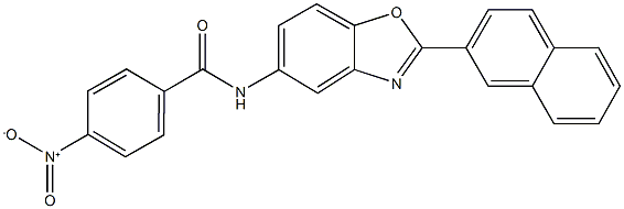 4-nitro-N-[2-(2-naphthyl)-1,3-benzoxazol-5-yl]benzamide Struktur