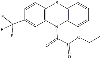 ethyl oxo[2-(trifluoromethyl)-10H-phenothiazin-10-yl]acetate Struktur