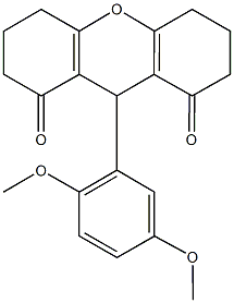 9-(2,5-dimethoxyphenyl)-3,4,5,6,7,9-hexahydro-1H-xanthene-1,8(2H)-dione Struktur