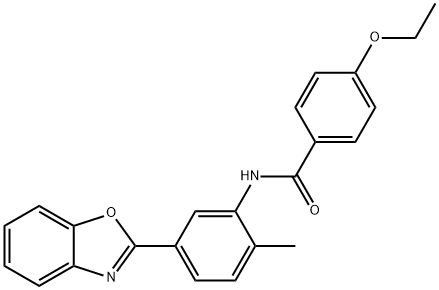 N-[5-(1,3-benzoxazol-2-yl)-2-methylphenyl]-4-(ethyloxy)benzamide Struktur