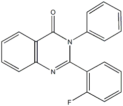 2-(2-fluorophenyl)-3-phenyl-4(3H)-quinazolinone Struktur