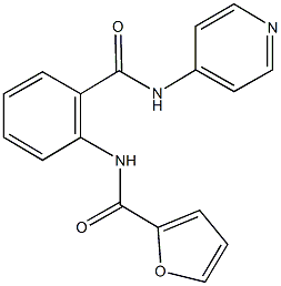 N-{2-[(4-pyridinylamino)carbonyl]phenyl}-2-furamide Struktur