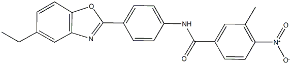 N-[4-(5-ethyl-1,3-benzoxazol-2-yl)phenyl]-4-nitro-3-methylbenzamide Struktur