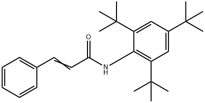 3-phenyl-N-(2,4,6-tritert-butylphenyl)acrylamide Struktur