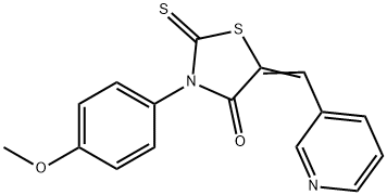 3-(4-methoxyphenyl)-5-(3-pyridinylmethylene)-2-thioxo-1,3-thiazolidin-4-one Struktur