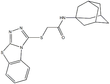 N-(1-adamantyl)-2-([1,2,4]triazolo[3,4-b][1,3]benzothiazol-3-ylsulfanyl)acetamide|