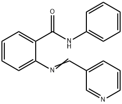 N-phenyl-2-[(3-pyridinylmethylene)amino]benzamide Struktur