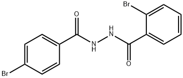 2-bromo-N'-(4-bromobenzoyl)benzohydrazide Struktur