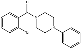 1-(2-bromobenzoyl)-4-phenylpiperazine Struktur