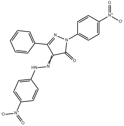 1-{4-nitrophenyl}-3-phenyl-1H-pyrazole-4,5-dione 4-({4-nitrophenyl}hydrazone) Struktur