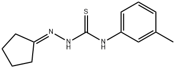 cyclopentanone N-(3-methylphenyl)thiosemicarbazone Struktur