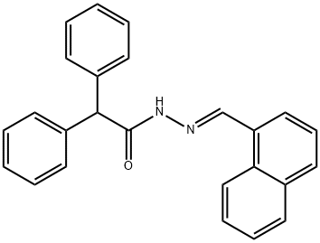 N'-(1-naphthylmethylene)-2,2-diphenylacetohydrazide Struktur