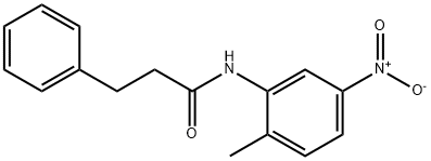 N-{5-nitro-2-methylphenyl}-3-phenylpropanamide Struktur