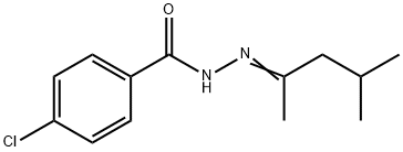 4-chloro-N'-(1,3-dimethylbutylidene)benzohydrazide Struktur