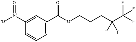 4,4,5,5,5-pentafluoropentyl 3-nitrobenzoate Struktur