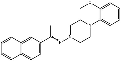 4-(2-methoxyphenyl)-N-[1-(2-naphthyl)ethylidene]-1-piperazinamine Struktur