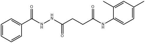 4-(2-benzoylhydrazino)-N-(2,4-dimethylphenyl)-4-oxobutanamide Struktur