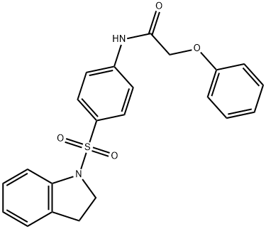 N-[4-(2,3-dihydro-1H-indol-1-ylsulfonyl)phenyl]-2-phenoxyacetamide Struktur