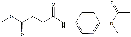 methyl 4-{4-[acetyl(methyl)amino]anilino}-4-oxobutanoate Struktur