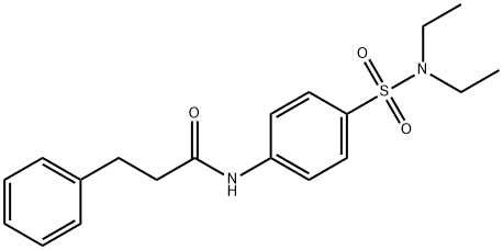 N-{4-[(diethylamino)sulfonyl]phenyl}-3-phenylpropanamide Struktur