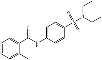 N-{4-[(diethylamino)sulfonyl]phenyl}-2-methylbenzamide Struktur