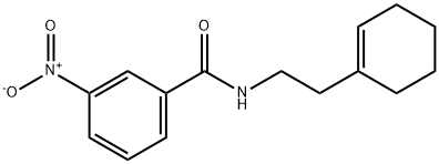 N-[2-(1-cyclohexen-1-yl)ethyl]-3-nitrobenzamide Struktur