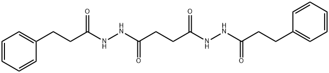 4-oxo-N'-(3-phenylpropanoyl)-4-[2-(3-phenylpropanoyl)hydrazino]butanohydrazide Struktur