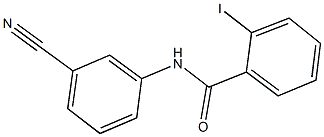 N-(3-cyanophenyl)-2-iodobenzamide Struktur