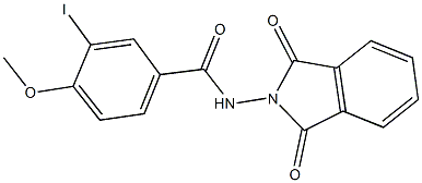 N-(1,3-dioxo-1,3-dihydro-2H-isoindol-2-yl)-3-iodo-4-methoxybenzamide Struktur