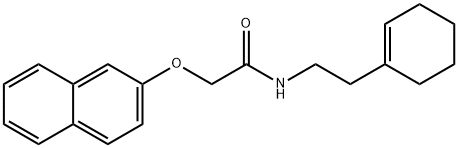 N-(2-cyclohex-1-en-1-ylethyl)-2-(2-naphthyloxy)acetamide Struktur