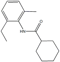 N-(2-ethyl-6-methylphenyl)cyclohexanecarboxamide Struktur