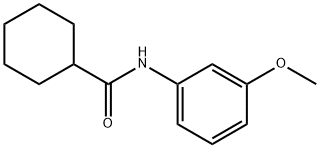 N-(3-methoxyphenyl)cyclohexanecarboxamide Struktur