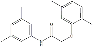 2-(2,5-dimethylphenoxy)-N-(3,5-dimethylphenyl)acetamide Struktur