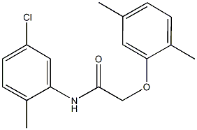 N-(5-chloro-2-methylphenyl)-2-(2,5-dimethylphenoxy)acetamide Struktur