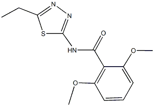 N-(5-ethyl-1,3,4-thiadiazol-2-yl)-2,6-dimethoxybenzamide Struktur