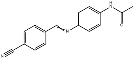 N-{4-[(4-cyanobenzylidene)amino]phenyl}acetamide Struktur