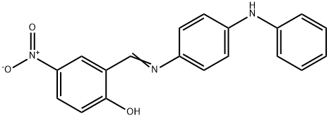 2-{[(4-anilinophenyl)imino]methyl}-4-nitrophenol Struktur